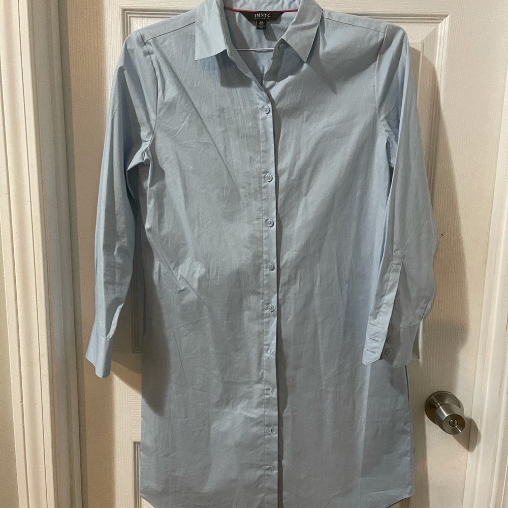 Beutiful baby blue Polo shirt dress